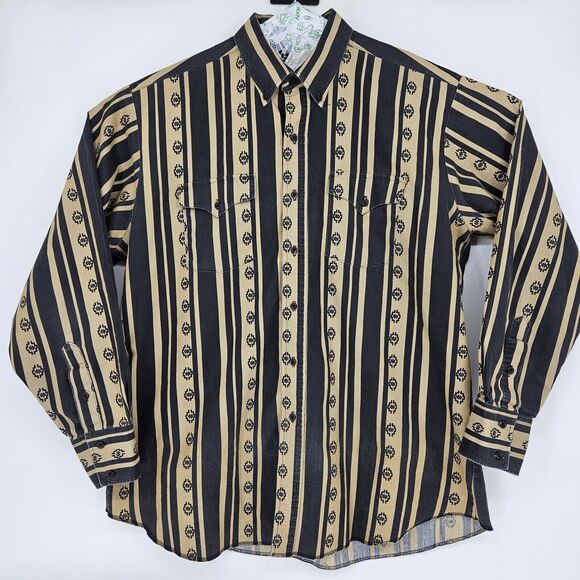 Vtg Panhandle Slim Shirt Mens XL Button Up Aztec Southwestern Long Sleeve - Picture 1 of 10